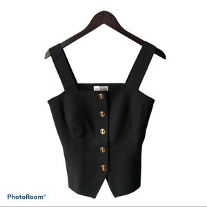 Jon Tagia Prêt À Porter black top vintage size 8